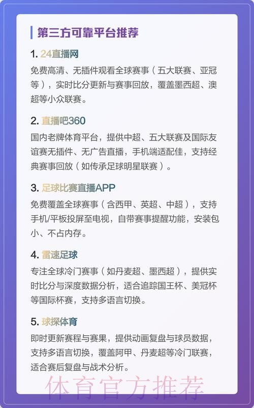 免费观看世界杯直播的全新网址推荐 免费观看世界杯直播的全新网址推荐